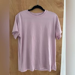 lululemon athletica All Yours Cotton Tee Shirt Pink Peony